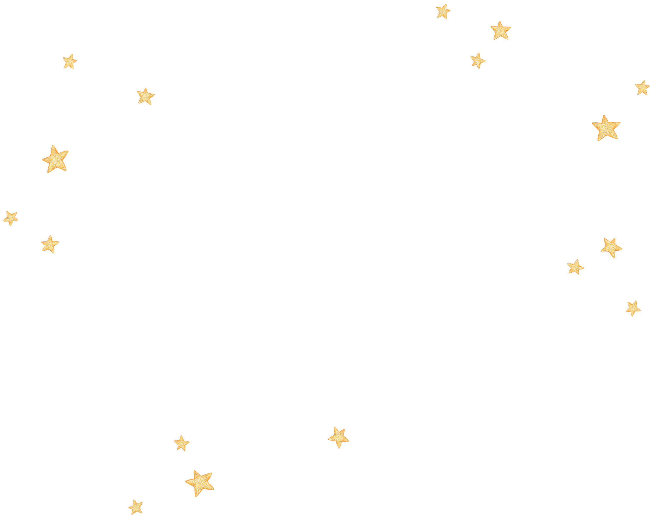 Some hand-drawn yellow stars